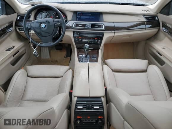 2010 BMW 7 Series 750i xDrive with VIN WBAKC6C50AC393571, listed as a Copart auction lot 56537935 with 134,159 mi miles and Salvage title. Bid and sale history available at DreamBid. Image 8.