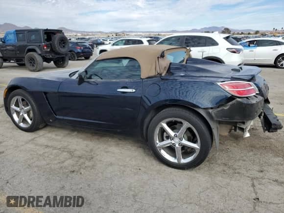 2008 Saturn Sky with VIN 1G8MB35B88Y105741, listed as a Copart auction lot 46116555 with 143,695 mi miles and Salvage title. Bid and sale history available at DreamBid. Image 2.