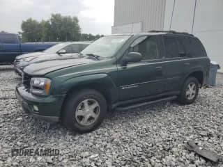 2003 Chevrolet TrailBlazer LT с VIN 1GNDS13S632159748, выставлен на аукционе Copart как лот 59325555 с пробегом 174 740 миль миль и Списание • Salvage title. История ставок и продаж доступна на DreamBid. Изображение 1.