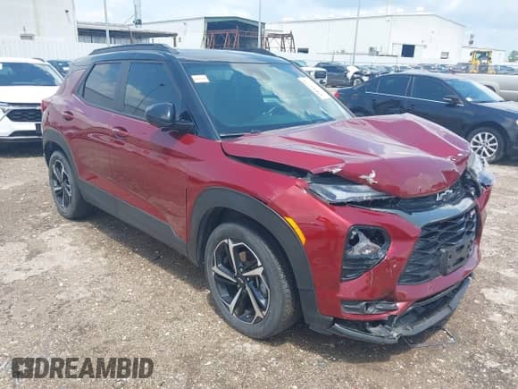 2023 Chevrolet TrailBlazer RS z VIN KL79MTSL5PB185243, wystawiony jako IAAI lot #43014779 z przebiegiem 33 381 mil mil oraz . Historia ofert i sprzedaży dostępna na DreamBid. Obrazek 1.