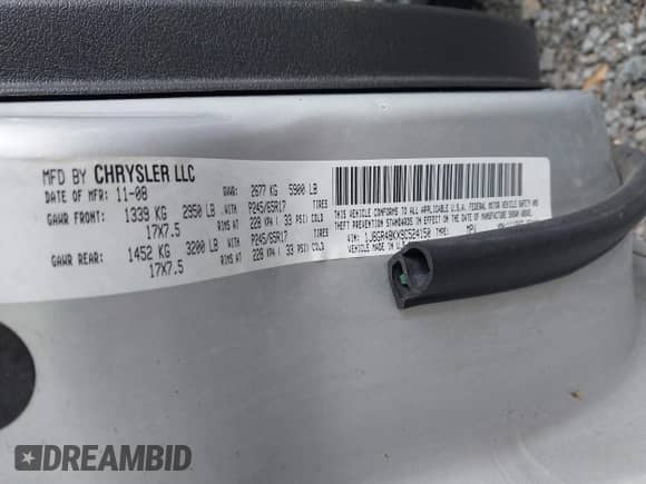 2009 Jeep Grand Cherokee Laredo with VIN 1J8GR48KX9C524150, listed as a IAAI auction lot 43272859 with 168,624 mi miles and . Bid and sale history available at DreamBid. Image 9.