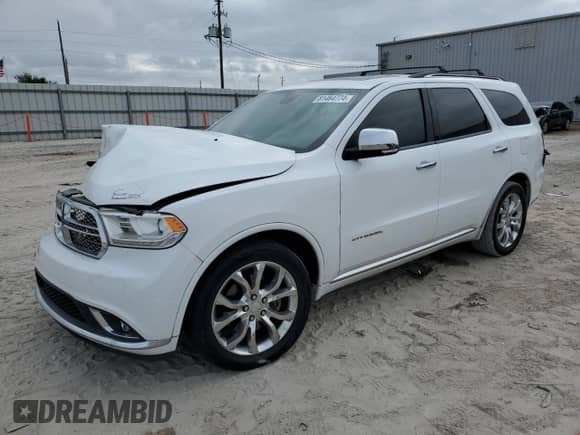 2017 Dodge Durango Citadel with VIN 1C4RDHEG3HC854782, listed as a Copart auction lot 81464774 with 135,638 mi miles and Salvage title. Bid and sale history available at DreamBid. Image 1.