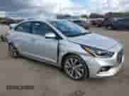 2021 Hyundai Accent Limited with VIN 3KPC34A64ME145005, listed as a Copart auction lot 85320034 with 43,701 mi miles and Salvage title. Bid and sale history available at DreamBid. Image 4.