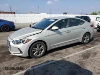 2017 Hyundai Elantra Limited with VIN KMHD84LF6HU062939, listed as a Copart auction lot 80852245 with 33,890 mi miles and Salvage title. Bid and sale history available at DreamBid. Image 1.