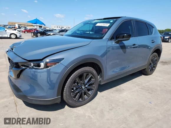 2022 Mazda CX-5 S Carbon Edition z VIN JM3KFBCM3N0535288, wystawiony jako Copart lot #71124635 z przebiegiem 30 737 mil mil oraz Szkoda całkowita • Salvage title. Historia ofert i sprzedaży dostępna na DreamBid. Obrazek 1.