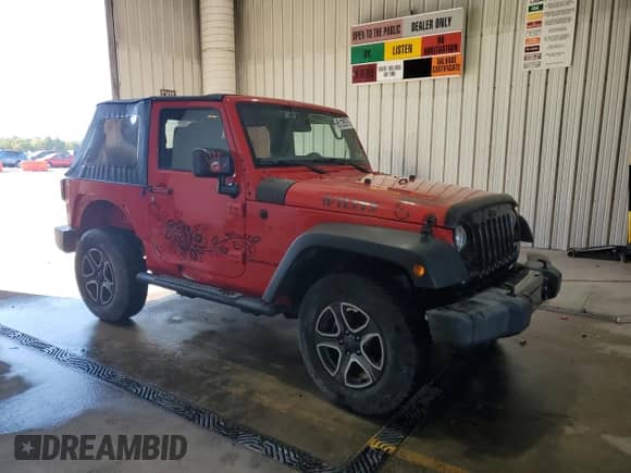 2017 Jeep Wrangler Sport with VIN 1C4AJWAG7HL603067, listed as a Copart auction lot 85128575 with 47,373 mi miles and Salvage title. Bid and sale history available at DreamBid. Image 4.
