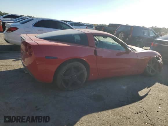 2006 Chevrolet Corvette with VIN 1G1YY25U465130371, listed as a Copart auction lot 72129034 with Not provided miles and Salvage title. Bid and sale history available at DreamBid. Image 3.