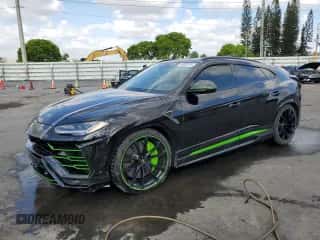 2021 Lamborghini Urus with VIN ZPBUA1ZL5MLA11073, listed as a Copart auction lot 54892515 with 28,263 mi miles and Non repairable. Bid and sale history available at DreamBid. Image 1.