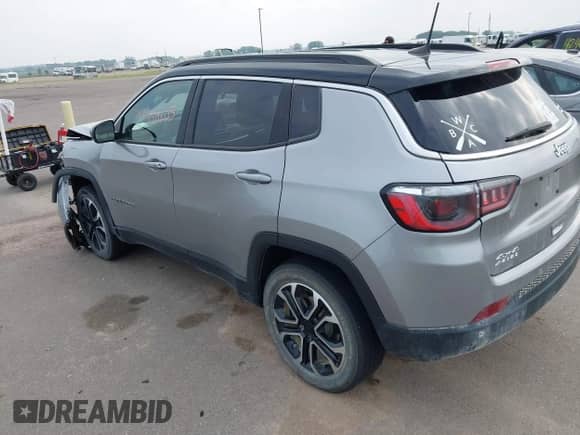 2023 Jeep Compass Limited with VIN 3C4NJDCN9PT533236, listed as a IAAI auction lot 42438705 with 25,022 mi miles and . Bid and sale history available at DreamBid. Image 3.