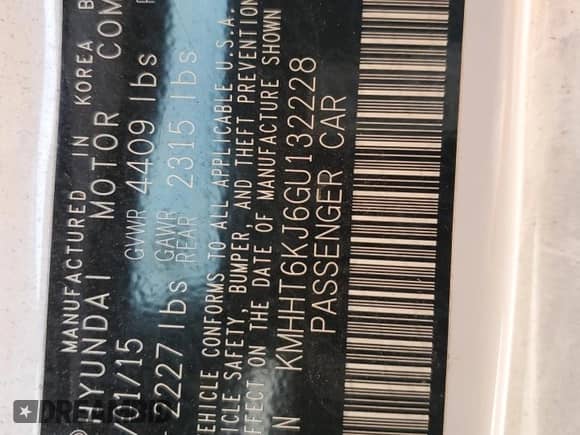 2016 Hyundai Genesis Coupe 3.8L Base z VIN KMHHT6KJ6GU132228, wystawiony jako Copart lot #77210034 z przebiegiem 76 314 mil mil oraz Szkoda całkowita • Salvage title. Historia ofert i sprzedaży dostępna na DreamBid. Obrazek 14.