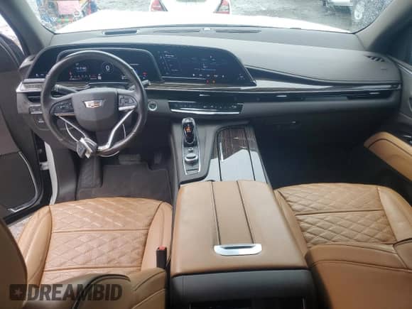 2021 Cadillac Escalade ESV Premium Luxury с VIN 1GYS4KKL9MR395646, выставлен на аукционе Copart как лот 69194955 с пробегом 72 810 миль миль и Чистый • Clean title. История ставок и продаж доступна на DreamBid. Изображение 8.