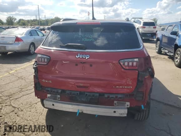 2019 Jeep Compass Limited z VIN 3C4NJDCB8KT638591, wystawiony jako Copart lot #82241535 z przebiegiem 50 319 mil mil oraz Czysty tytuł • Clean title. Historia ofert i sprzedaży dostępna na DreamBid. Obrazek 6.