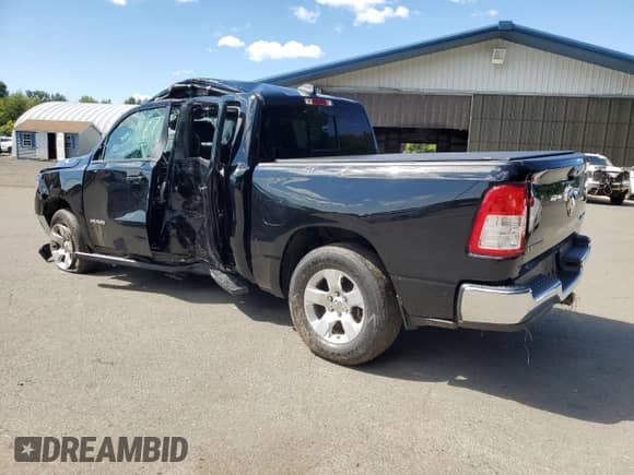 2021 Ram 1500 Big Horn with VIN 1C6RRFFG1MN614270, listed as a Copart auction lot 80033765 with 50,588 mi miles and Salvage title. Bid and sale history available at DreamBid. Image 2.