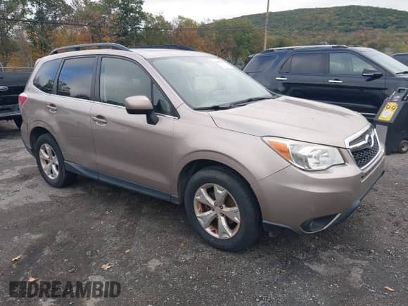 2014 Subaru Forester Limited z VIN JF2SJAHC6EH405655, wystawiony jako IAAI lot #43452459 z przebiegiem 155 157 mil mil oraz . Historia ofert i sprzedaży dostępna na DreamBid. Obrazek 1.