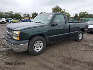 2003 Chevrolet Silverado 1500 Work Truck z VIN 1GCEC14V43E292302, wystawiony jako Copart lot #73233904 z przebiegiem 149 460 mil mil oraz Szkoda całkowita • Salvage title. Historia ofert i sprzedaży dostępna na DreamBid. Obrazek 1.