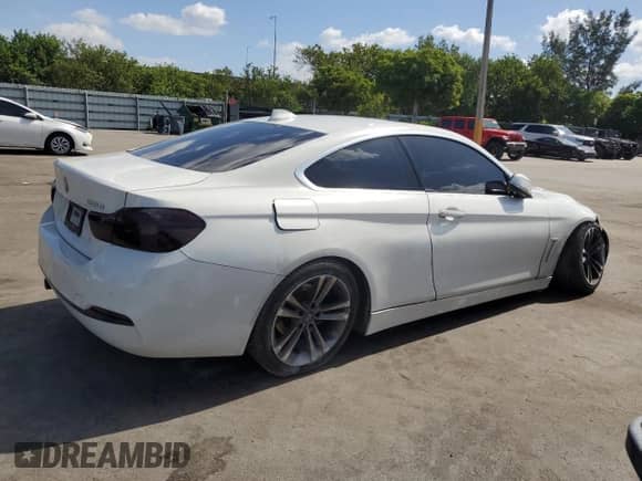 2019 BMW 4 Series 430i with VIN WBA4W3C54KAF93240, listed as a Copart auction lot 66692785 with 66,410 mi miles and Salvage title. Bid and sale history available at DreamBid. Image 3.
