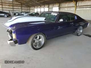 1972 Chevrolet Chevelle z VIN 1D37D2L561481, wystawiony jako Copart lot #58252974 z przebiegiem 2 004 mil mil oraz Szkoda całkowita • Salvage title. Historia ofert i sprzedaży dostępna na DreamBid. Obrazek 1.