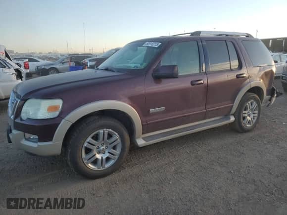 2006 Ford Explorer Eddie Bauer with VIN 1FMEU74826UB04828, listed as a Copart auction lot 82615215 with 215,072 mi miles and Salvage title. Bid and sale history available at DreamBid. Image 1.