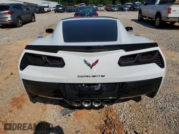 2016 Chevrolet Corvette 3LT with VIN 1G1YF2D70G5100206, listed as a Copart auction lot 52428455 with 42,870 mi miles and Salvage title. Bid and sale history available at DreamBid. Image 6.