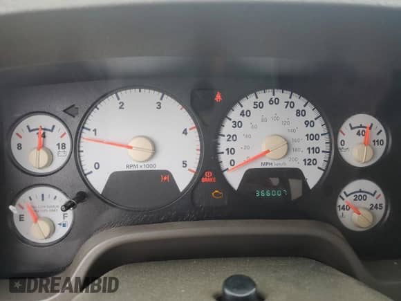 2007 Dodge RAM z VIN 3D7ML48A37G826804, wystawiony jako Copart lot #51438095 z przebiegiem 366 007 mil mil oraz Czysty tytuł • Clean title. Historia ofert i sprzedaży dostępna na DreamBid. Obrazek 9.
