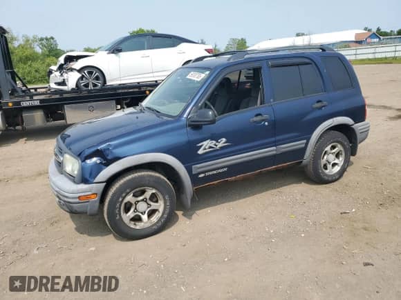2004 Chevrolet Tracker ZR2 с VIN 2CNBJ734346903751, выставлен на аукционе Copart как лот 59300765 с пробегом 126 924 миль миль и Списание • Salvage title. История ставок и продаж доступна на DreamBid. Изображение 1.