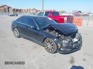 2014 Mercedes-Benz C 250 Sport with VIN WDDGF4HB9EG210952, listed as a IAAI auction lot 43450057 with 129,217 mi miles and . Bid and sale history available at DreamBid. Image 1.
