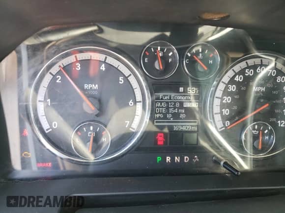 2011 Dodge RAM with VIN 3D6WT2CT2BG623812, listed as a Copart auction lot 52209665 with 169,409 mi miles and Salvage title. Bid and sale history available at DreamBid. Image 9.
