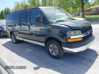 2003 Chevrolet Express Passenger с VIN 1GAHG35U631142890, выставлен на аукционе IAAI как лот 42086091 с пробегом 127 191 миль миль и . История ставок и продаж доступна на DreamBid. Изображение 1.