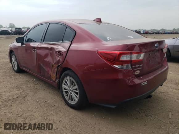 2017 Subaru Impreza Premium with VIN 4S3GKAD68H3623597, listed as a Copart auction lot 60679325 with 182,526 mi miles and Salvage title. Bid and sale history available at DreamBid. Image 2.