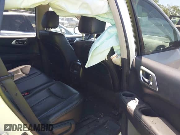 2015 Nissan Pathfinder SL with VIN 5N1AR2MN8FC696945, listed as a IAAI auction lot 43017581 with 100,603 mi miles and . Bid and sale history available at DreamBid. Image 8.