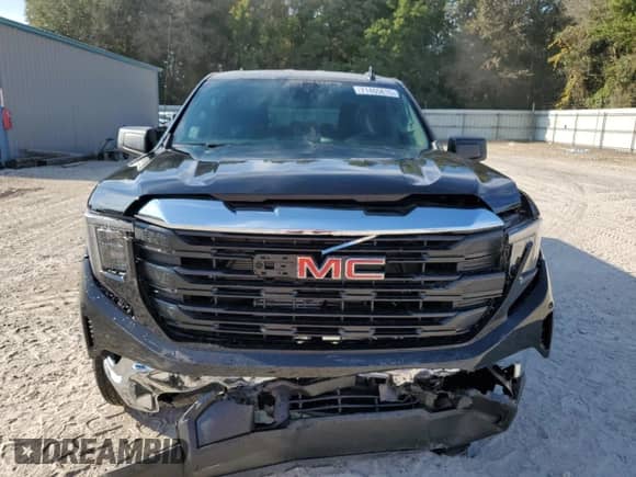 2025 GMC Sierra 1500 Pro with VIN 1GTRHAEK6SZ114907, listed as a Copart auction lot 71405815 with 5,519 mi miles and Salvage title. Bid and sale history available at DreamBid. Image 5.