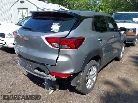 2023 Chevrolet TrailBlazer LS with VIN KL79MNSL2PB195479, listed as a IAAI auction lot 43001027 with 19,139 mi miles and . Bid and sale history available at DreamBid. Image 4.