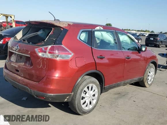 2016 Nissan Rogue SV with VIN 5N1AT2MT1GC800581, listed as a Copart auction lot 68364325 with Not provided miles and Salvage title. Bid and sale history available at DreamBid. Image 3.