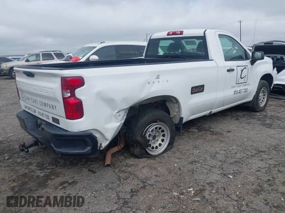 2020 Chevrolet Silverado 1500 Work Truck with VIN 3GCNWAEF5LG217180, listed as a IAAI auction lot 42681890 with 90,390 mi miles and . Bid and sale history available at DreamBid. Image 4.