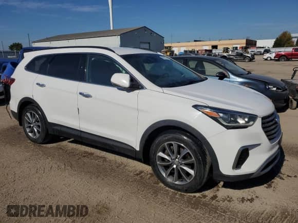 2019 Hyundai Santa Fe SE with VIN KM8SNDHF9KU296976, listed as a Copart auction lot 84476545 with 112,167 mi miles and Clean title. Bid and sale history available at DreamBid. Image 4.
