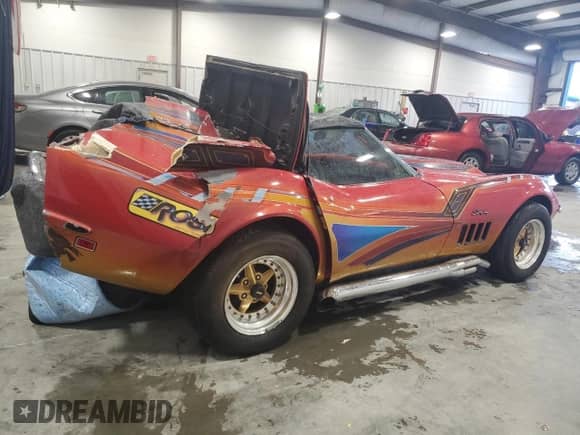 1969 Chevrolet Corvette с VIN 0000194679S709038, выставлен на аукционе Copart как лот 52552325 с пробегом 73 485 миль миль и Списание • Salvage title. История ставок и продаж доступна на DreamBid. Изображение 3.