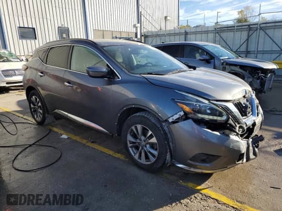 2018 Nissan Murano SV с VIN 5N1AZ2MH5JN108281, выставлен на аукционе Copart как лот 86487665 с пробегом 186 860 миль миль и Списание • Salvage title. История ставок и продаж доступна на DreamBid. Изображение 4.