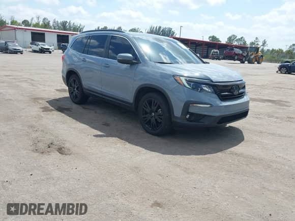2022 Honda Pilot Special Edition with VIN 5FNYF5H29NB034421, listed as a IAAI auction lot 42108234 with 56,602 mi miles and . Bid and sale history available at DreamBid. Image 1.