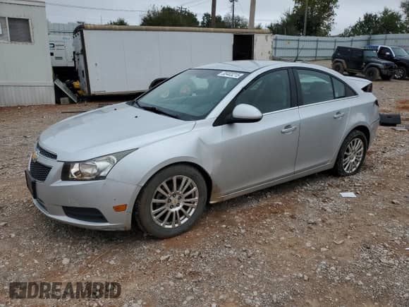 2011 Chevrolet Cruze ECO 1XF z VIN 1G1PJ5S91B7285766, wystawiony jako Copart lot #85403215 z przebiegiem 97 251 mil mil oraz Czysty tytuł • Clean title. Historia ofert i sprzedaży dostępna na DreamBid. Obrazek 1.