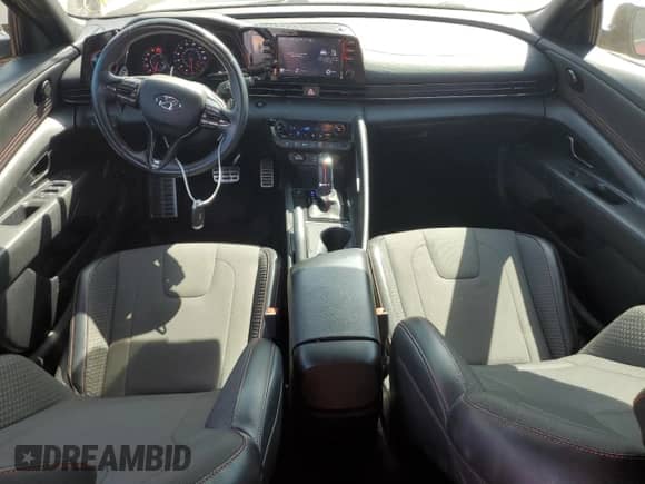 2021 Hyundai Elantra N Line z VIN KMHLR4AF6MU139864, wystawiony jako Copart lot #69388545 z przebiegiem 75 590 mil mil oraz Szkoda całkowita • Salvage title. Historia ofert i sprzedaży dostępna na DreamBid. Obrazek 8.