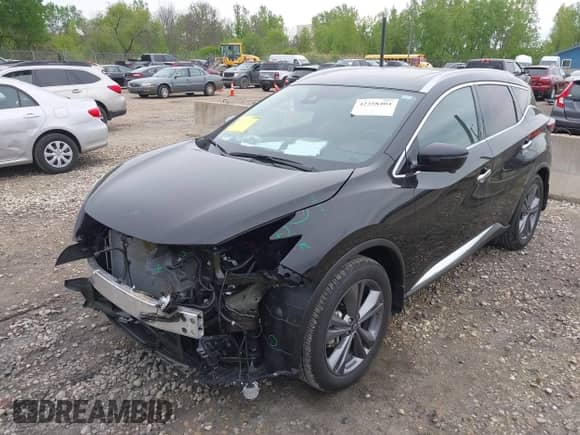 2024 Nissan Murano Platinum with VIN 5N1AZ2DS1RC123685, listed as a IAAI auction lot 42358404 with 7,344 mi miles and . Bid and sale history available at DreamBid. Image 2.