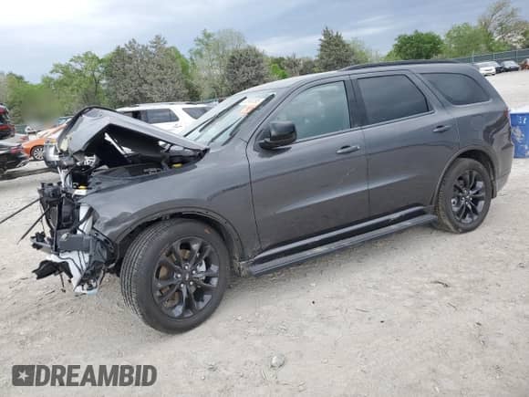 2023 Dodge Durango R/T Plus with VIN 1C4SDHCT6PC720171, listed as a Copart auction lot 53962495 with 2,193 mi miles and Salvage title. Bid and sale history available at DreamBid. Image 1.