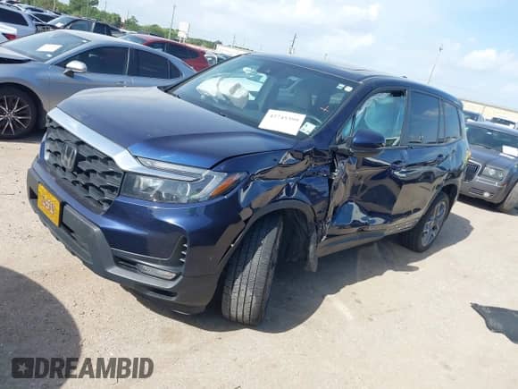 2023 Honda Passport EX-L с VIN 5FNYF8H59PB018864, выставлен на аукционе IAAI как лот 42745399 с пробегом 77 035 миль миль и . История ставок и продаж доступна на DreamBid. Изображение 2.