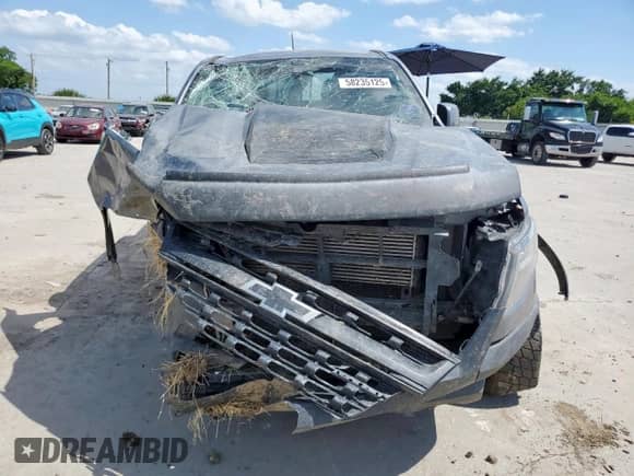 2018 Chevrolet Colorado 4WD ZR2 with VIN 1GCPTEE11J1243686, listed as a Copart auction lot 58235125 with 144,760 mi miles and Salvage title. Bid and sale history available at DreamBid. Image 5.