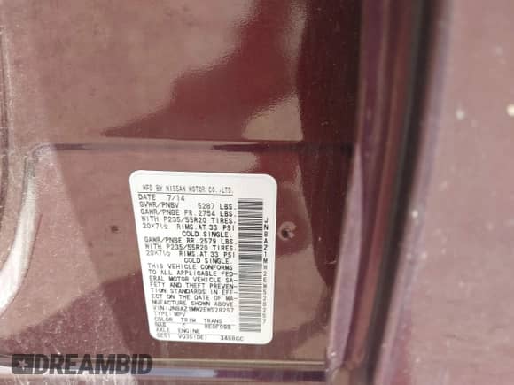 2014 Nissan Murano LE с VIN JN8AZ1MW2EW528257, выставлен на аукционе IAAI как лот 42998600 с пробегом 189 328 миль миль и . История ставок и продаж доступна на DreamBid. Изображение 9.