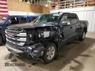 2024 GMC Sierra 1500 SLE with VIN 3GTPUBEK3RG150704, listed as a Copart auction lot 68060215 with 9,636 mi miles and Salvage title. Bid and sale history available at DreamBid. Image 1.