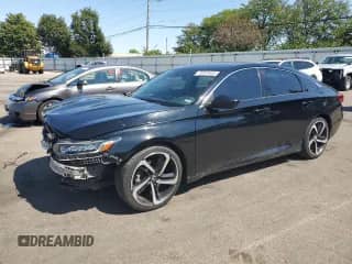 2019 Honda Accord Sport with VIN 1HGCV2F38KA010284, listed as a Copart auction lot 80355455 with 139,907 mi miles and Salvage title. Bid and sale history available at DreamBid. Image 1.