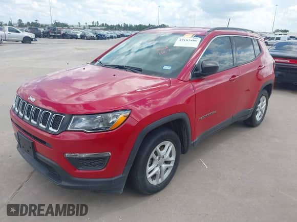 2020 Jeep Compass Sport z VIN 3C4NJCAB9LT250378, wystawiony jako IAAI lot #43165486 z przebiegiem 48 905 mil mil oraz . Historia ofert i sprzedaży dostępna na DreamBid. Obrazek 2.