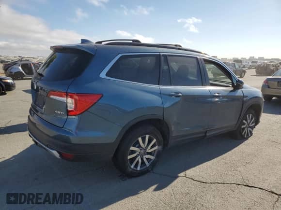 2019 Honda Pilot EX with VIN 5FNYF6H3XKB087509, listed as a Copart auction lot 64891335 with 53,021 mi miles and Salvage title. Bid and sale history available at DreamBid. Image 3.