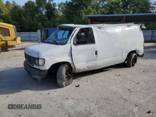 2003 Ford Econoline Cargo with VIN 1FTNE24233HB16202, listed as a Copart auction lot 81249385 with Not provided miles and Salvage title. Bid and sale history available at DreamBid. Image 1.